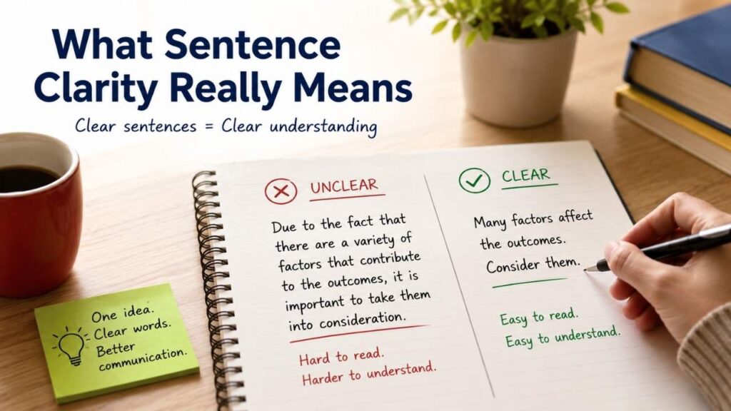 What Sentence Clarity Really Means