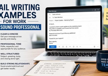 many professionals search for email writing examples for work to improve how they communicate every day