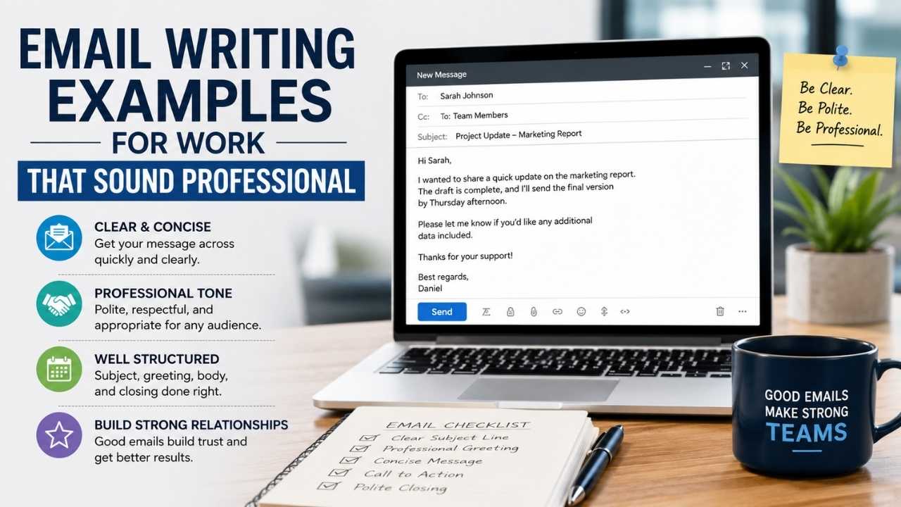many professionals search for email writing examples for work to improve how they communicate every day