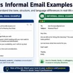 As a result, people often search for formal vs informal email examples to understand what changes between the two styles.