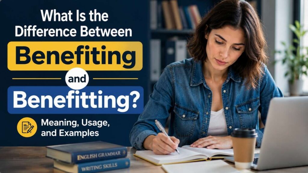 What Is the Difference Between Benefiting and Benefitting?