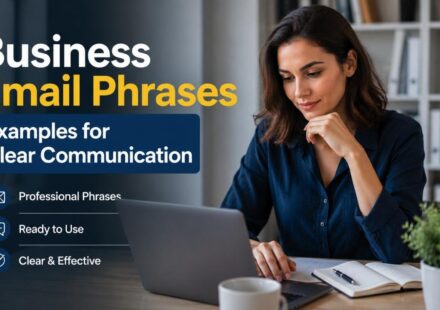 people often search for business email phrases examples to sound more professional, polite, and clear.