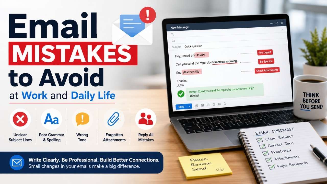 even experienced writers still make common email mistakes to avoid in daily communication.