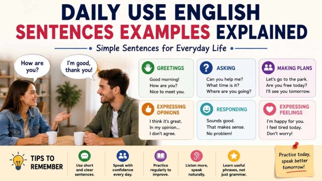 What Daily Use English Sentences Mean