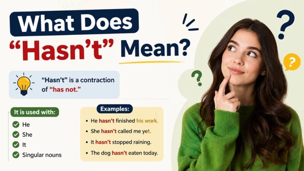 What Does “Hasn’t” Mean?