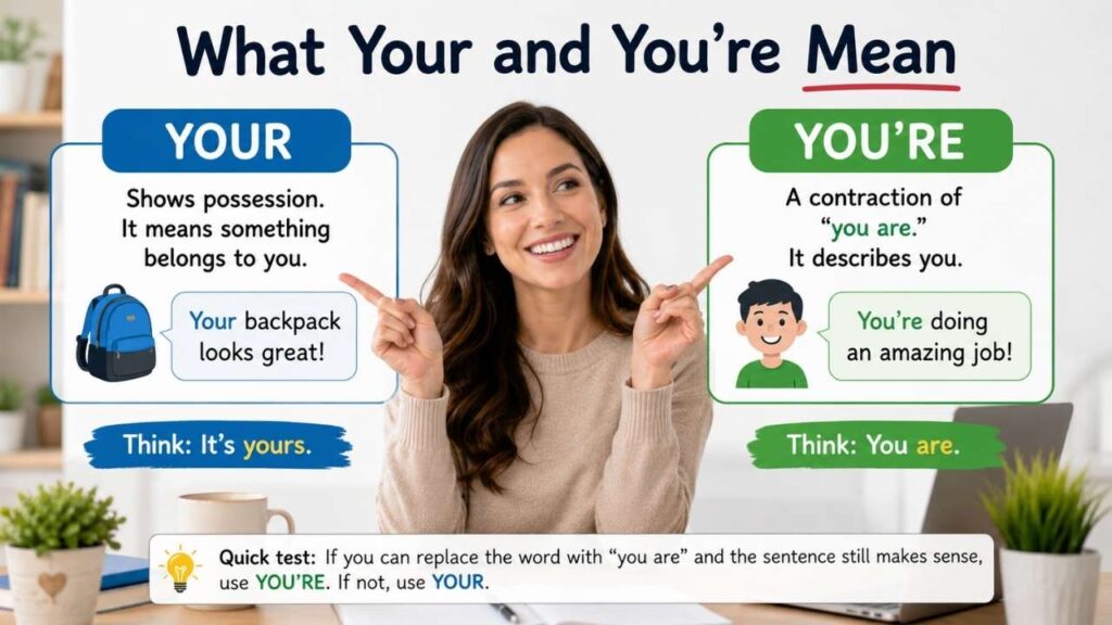 What Your and You’re Mean