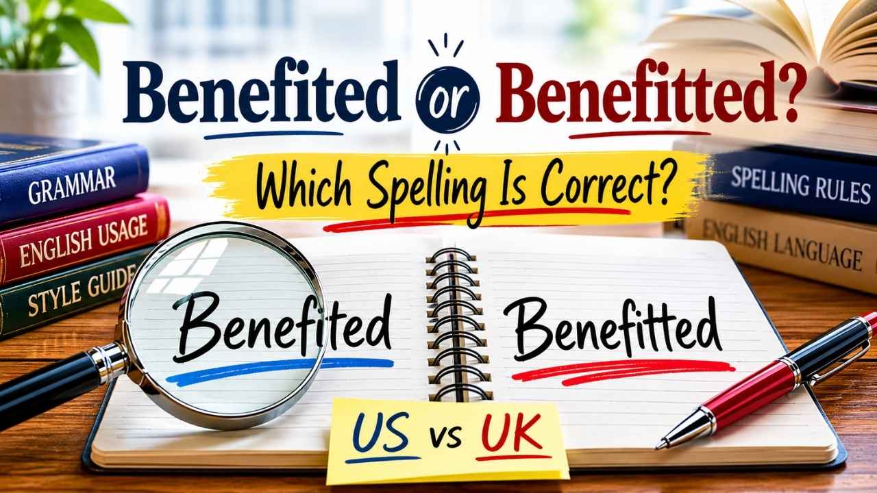 Many English learners and native speakers pause when writing benefited or benefitted.