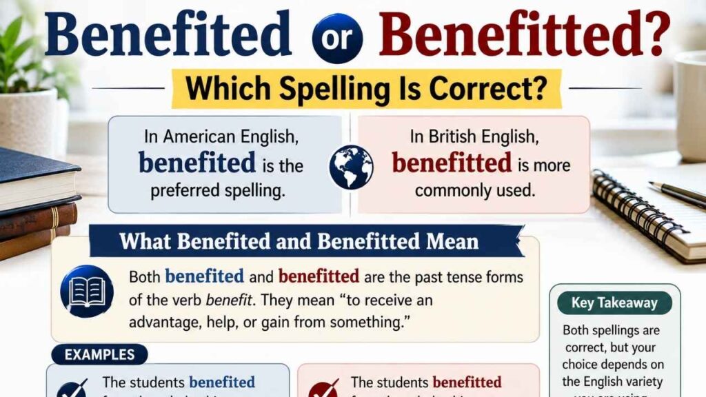 What Benefited and Benefitted Mean