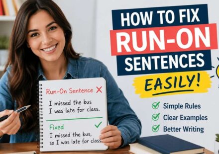 Learning how to fix run on sentences can make your writing clearer and easier to read.