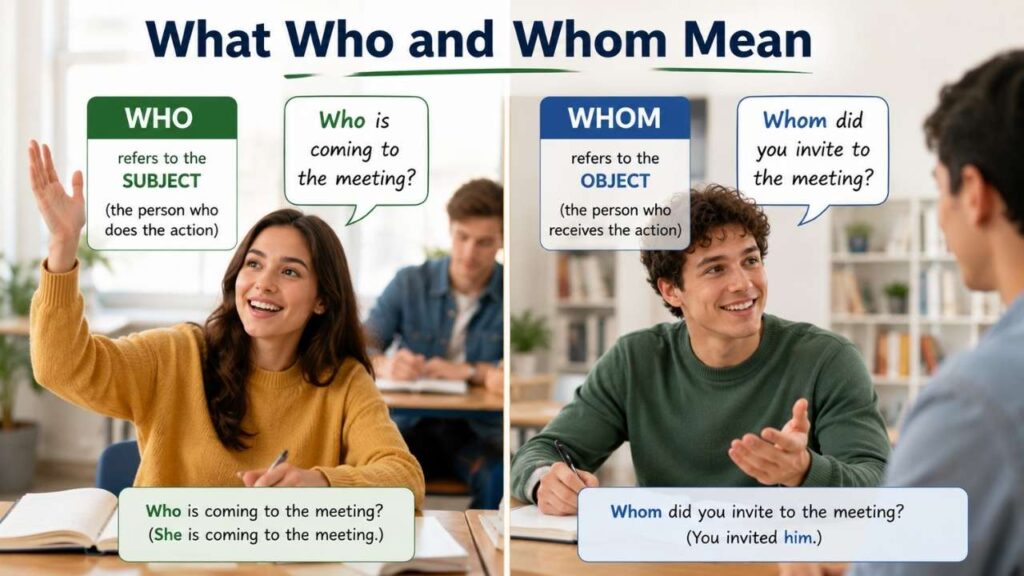 What Who and Whom Mean