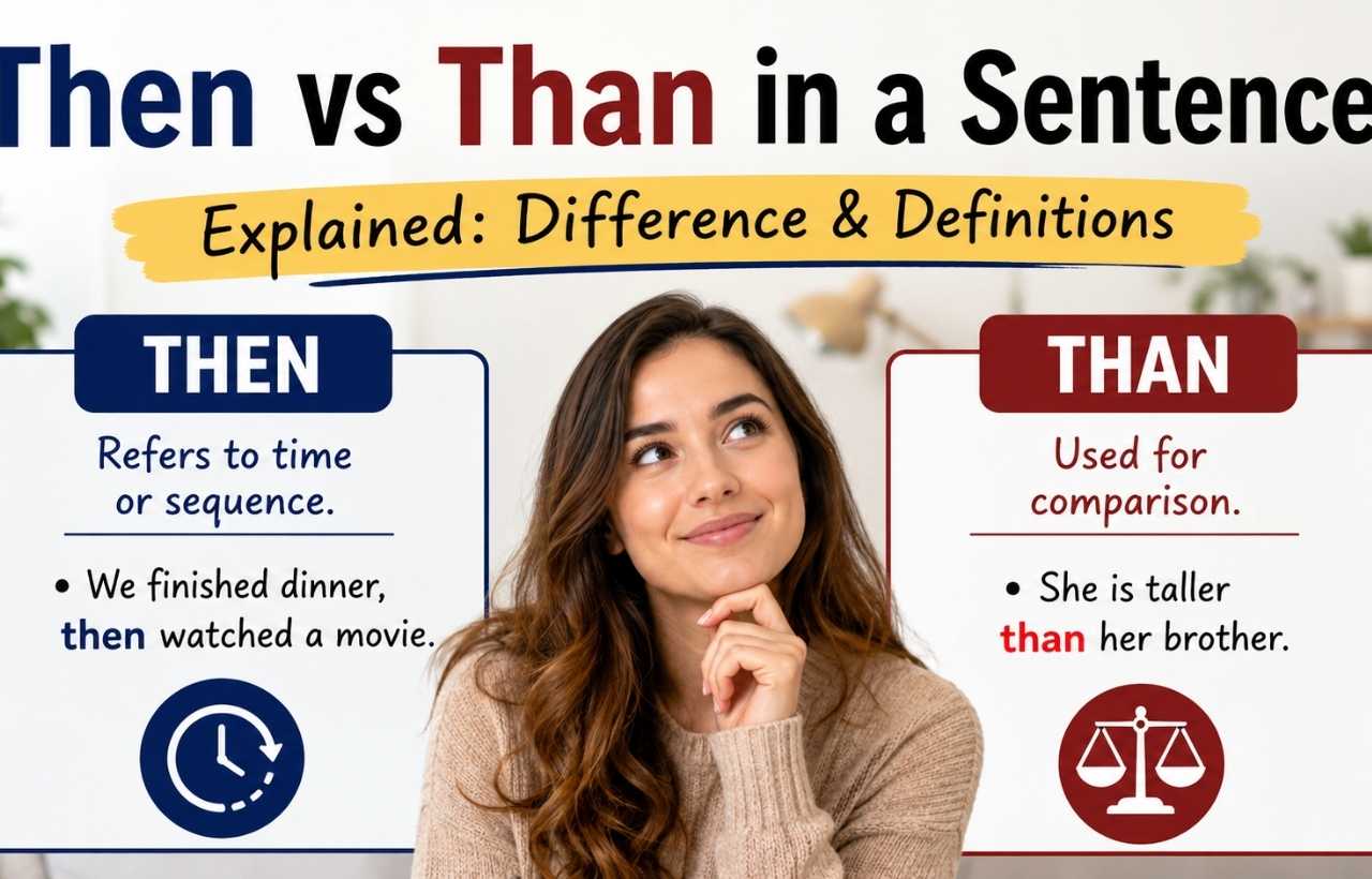 Understanding then vs than in a sentence helps your writing sound clearer and more natural.