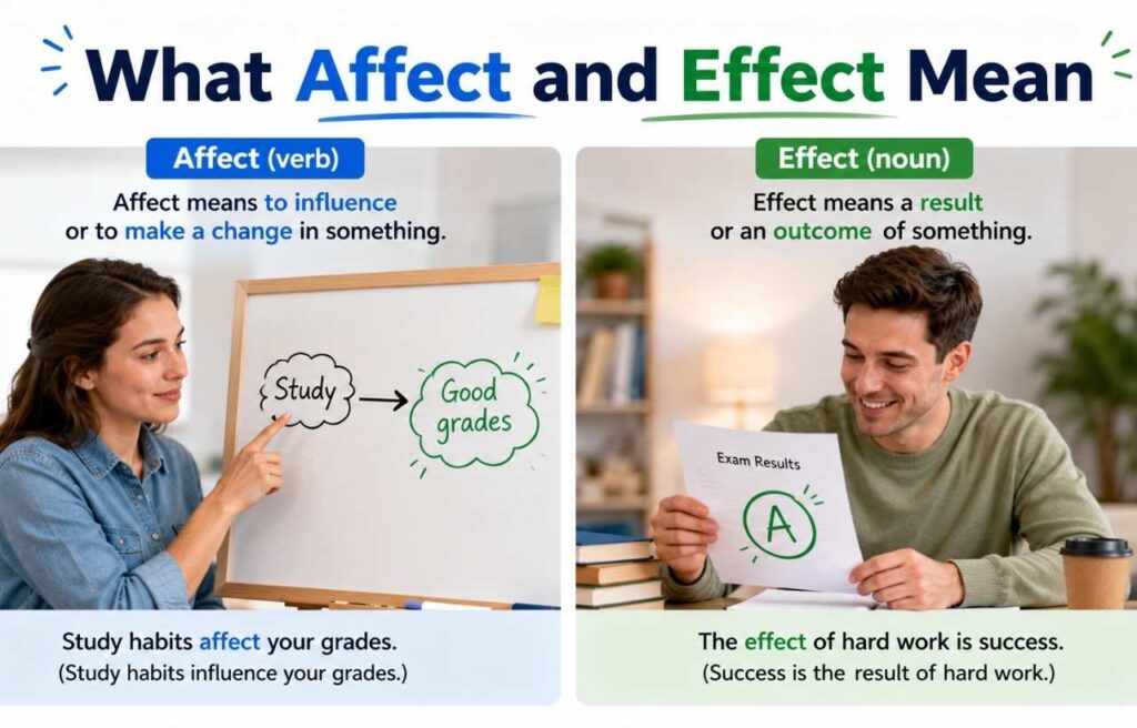 What Affect and Effect Mean