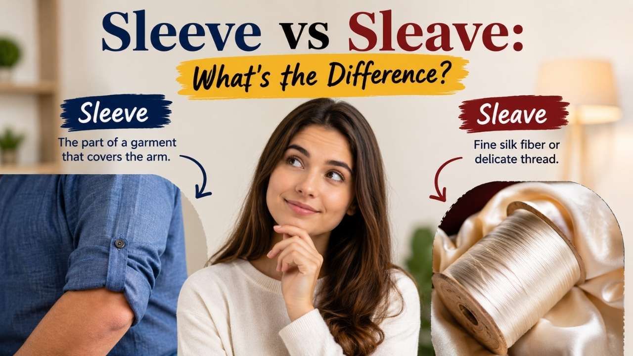 Sleeve vs sleave are a perfect example