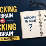 Have you ever stopped while writing and wondered, "Is it racking my brain or wracking my brain?