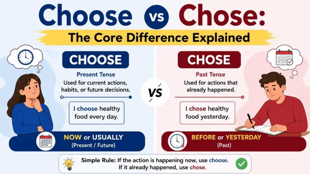 Choose vs Chose: The Core Difference Explained