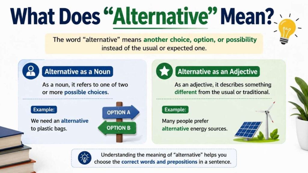 What Does “Alternative” Mean?