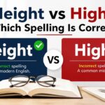 Many people wonder whether height vs hight is the correct spelling.