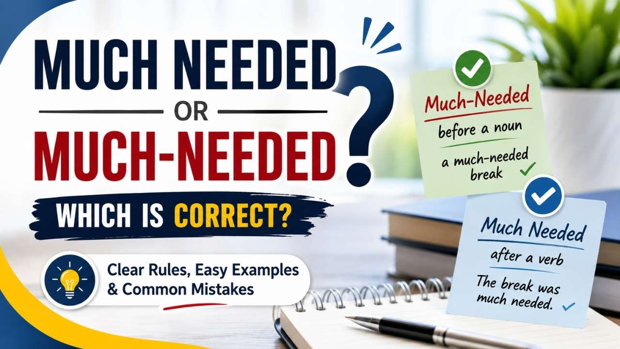 This confusion often leads people to ask, "Much Needed or Much-Needed: which is correct?