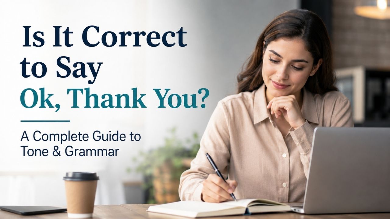 Yes, it is correct to say OK. The word OK is widely accepted in modern English and appears in dictionaries, professional writing, emails, and everyday conversation.