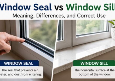 Many people use the terms window seal vs window sill as if they mean the same thing.