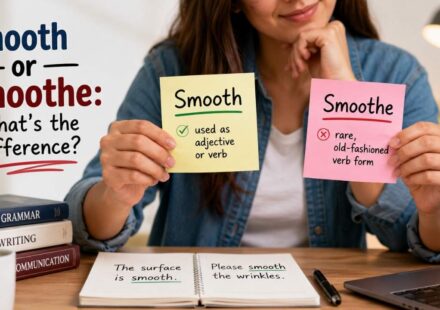 Many English learners and native speakers alike wonder whether they should write smooth or smoothe.