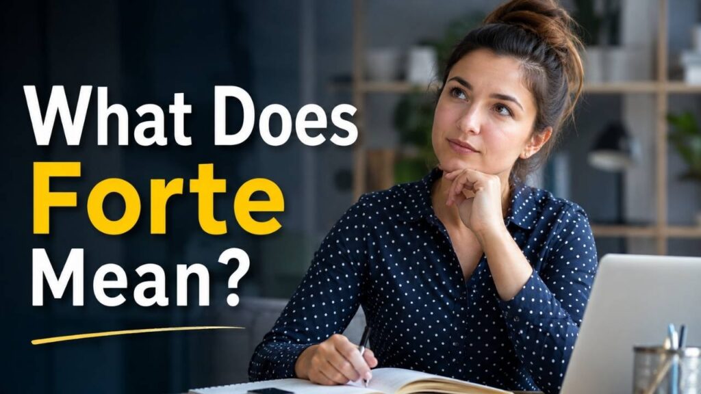 What Does Forte Mean?