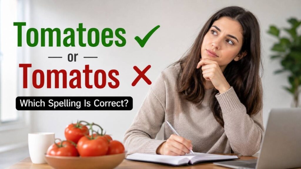 Tomatoes or Tomatos: Which Spelling Is Correct?