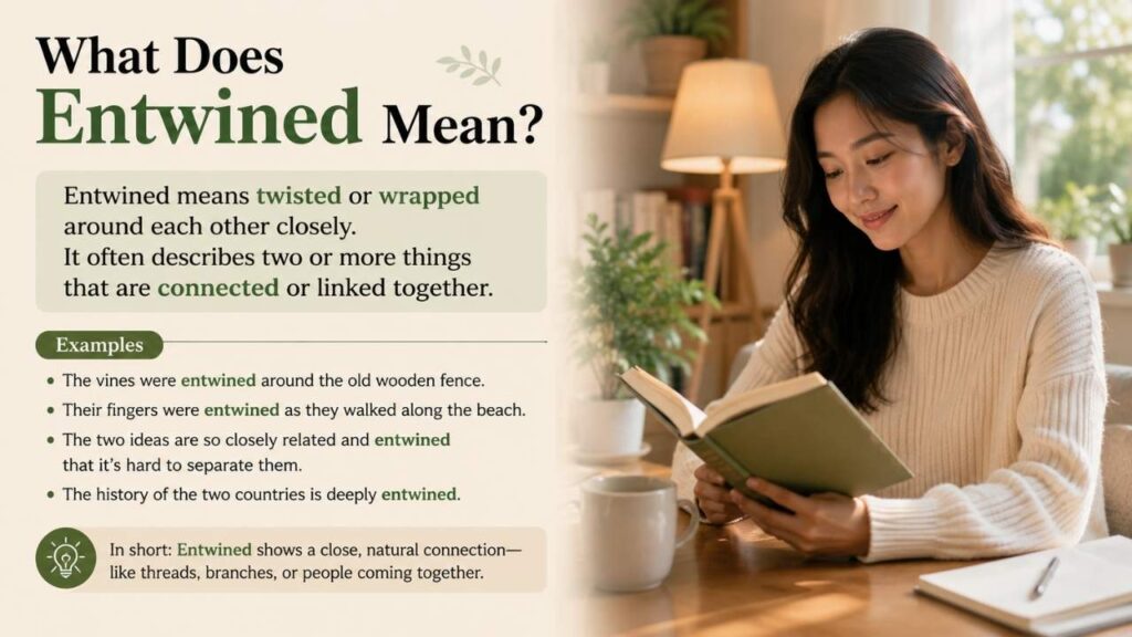 Entwined vs intertwined are two such words