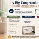 The phrase “a big congratulations” is one expression people use to celebrate someone’s success, achievement, or important milestone.