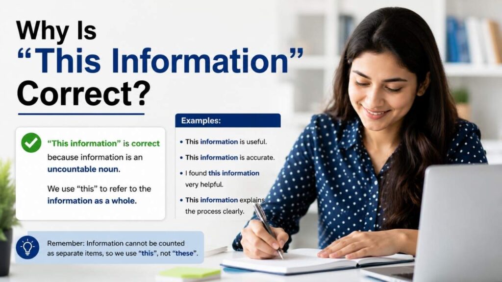 This or These Information: Understanding the Correct Usage