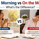 Many English learners struggle with in the morning vs on the morning because both phrases seem similar at first glance.