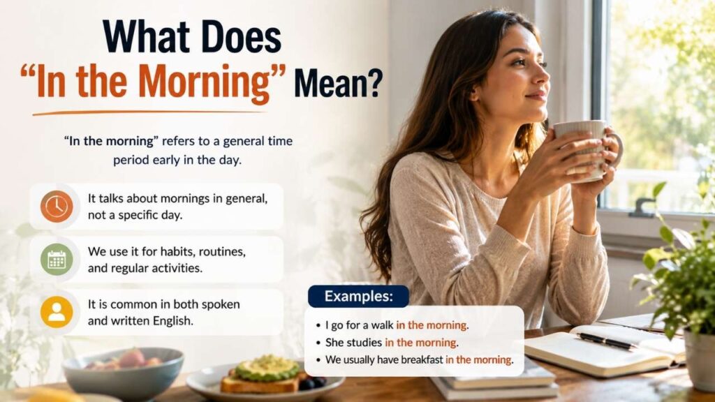 What Does "In the Morning" Mean?