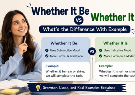 In this guide, you'll learn the difference between whether it be and whether it is, discover when each phrase works best, and see plenty of sentence examples.