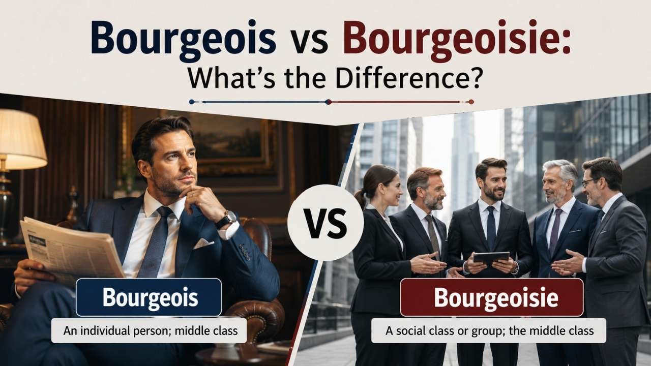 If you have ever wondered, "What is the difference between bourgeois vs bourgeoisie?", you are not alone.