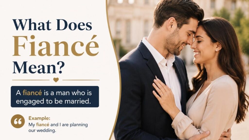 What Does Fiancé Mean?
