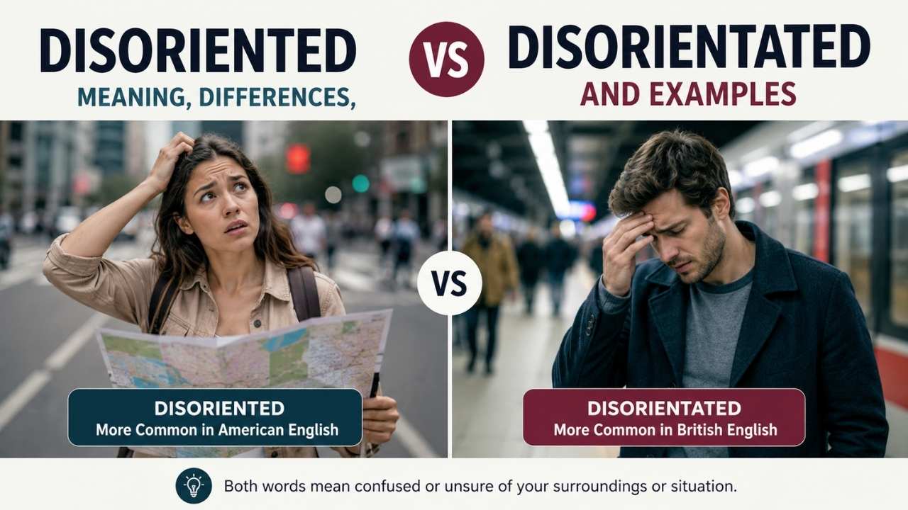 The good news is that both disoriented and disorientated are correct English words.