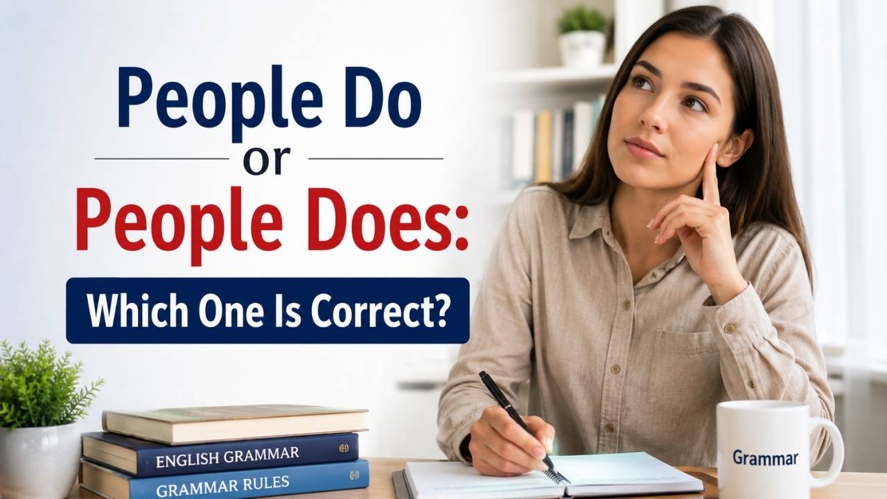 Many English learners get confused about whether they should use “people do vs people does.”