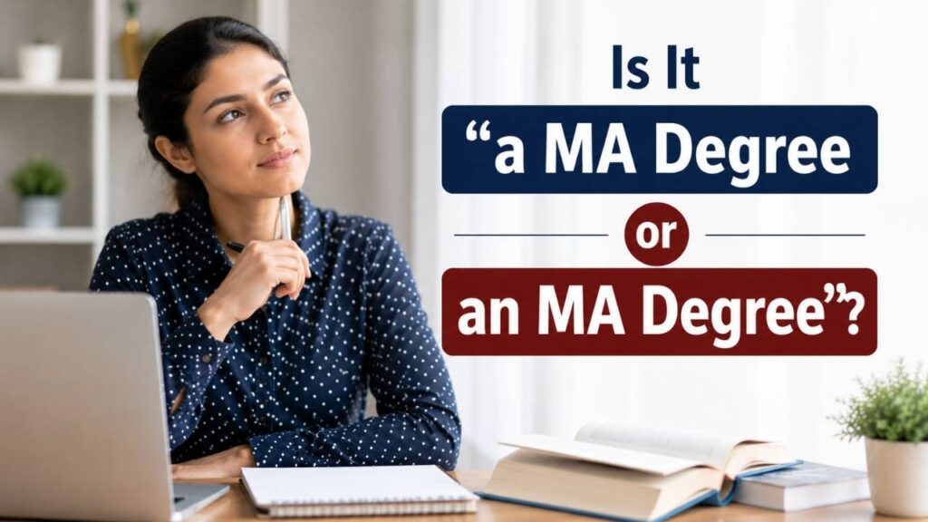 Is It “a MA Degree” or “an MA Degree”?
