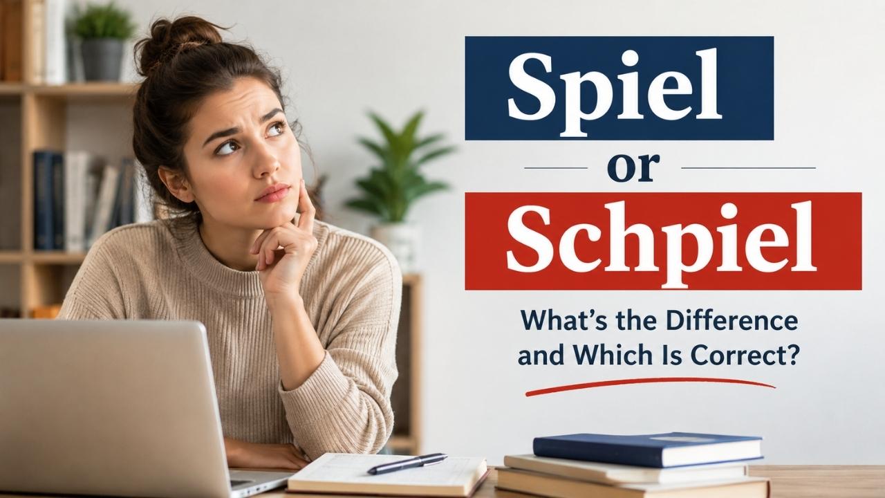 Have you ever wondered whether it is spiel or schpiel?