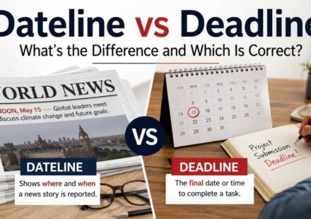 Many people confuse dateline vs deadline because the two words look alike and both relate to dates and written communication.