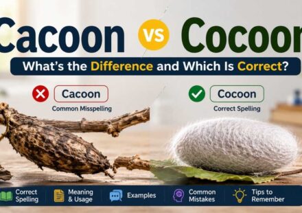 You are not alone. Many people search for "Cacoon vs Cocoon", "Cacoon or Cocoon," or ask, "Is cacoon a word?"