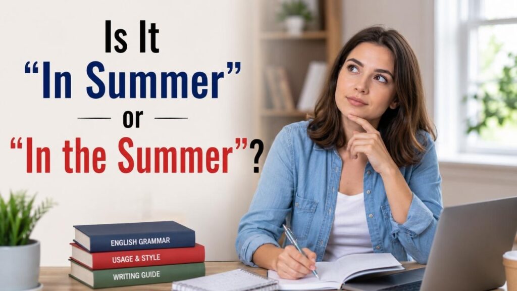 is it  In Summer or In the Summer?