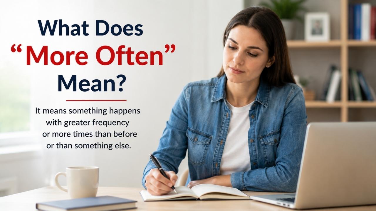 Many English learners ask, "Is it correct to say more often?" The simple answer is yes.