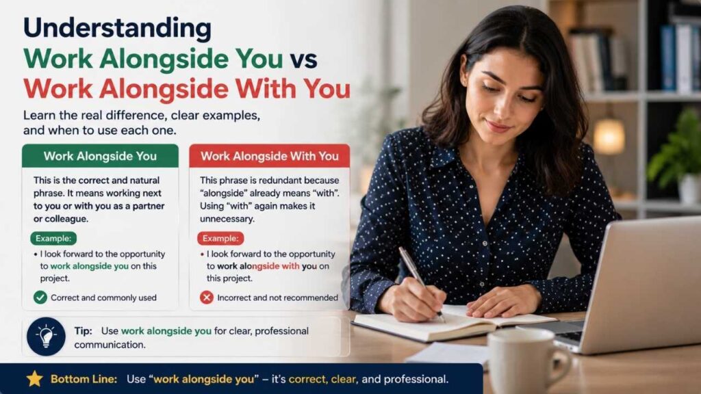Understanding Work Alongside You vs Work Alongside With You