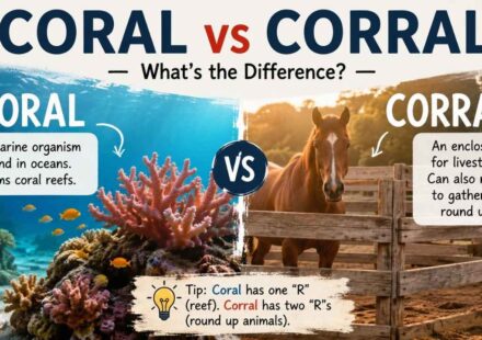 Have you ever wondered whether you should write coral vs corral?