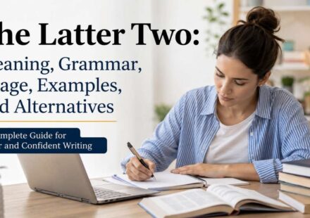 Have you ever wondered, "What does the latter two mean?"