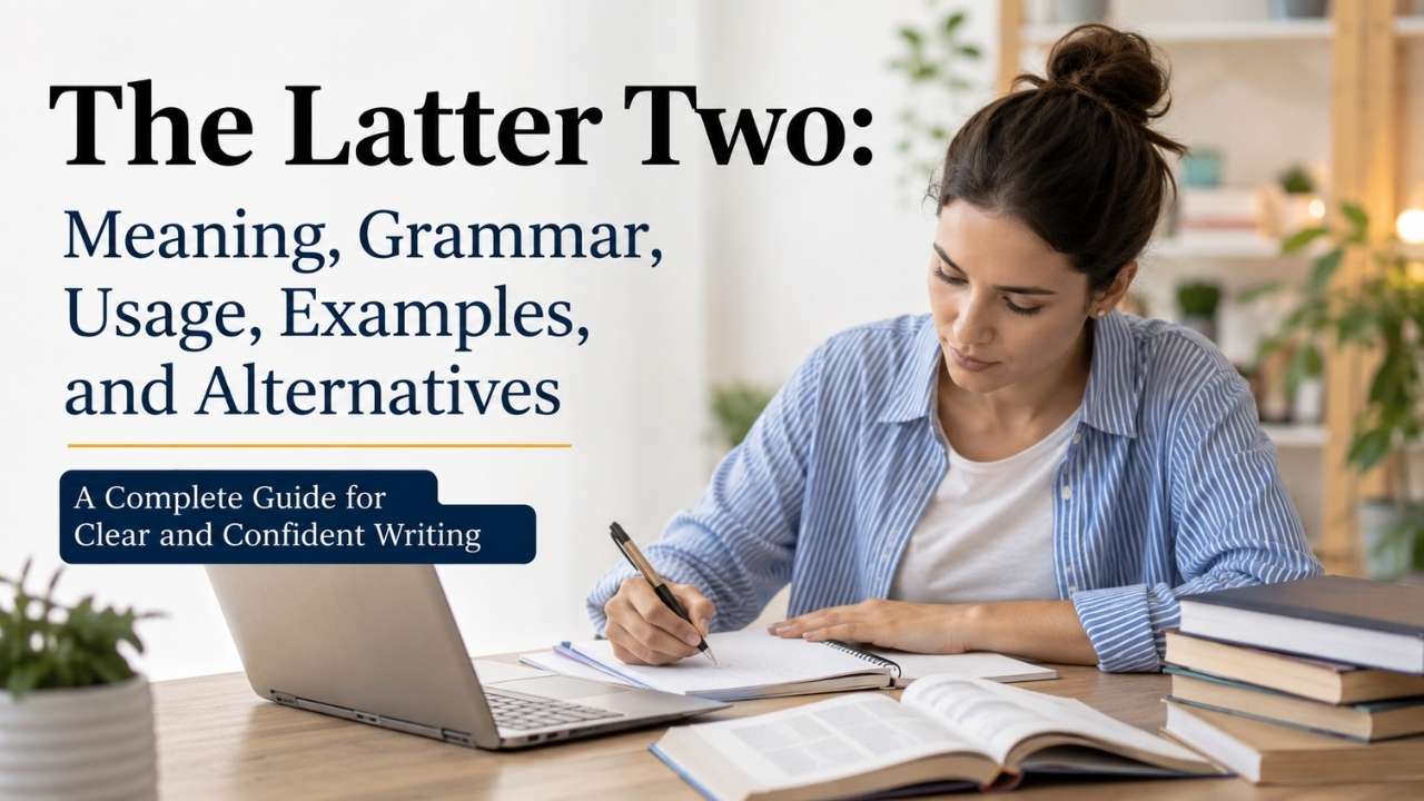 Have you ever wondered, "What does the latter two mean?"