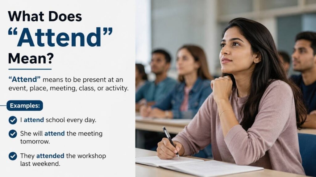 What Does “Attend” Mean?