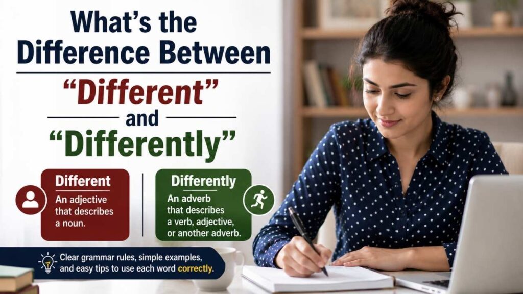 What's the Difference Between "Different" and "Differently"?