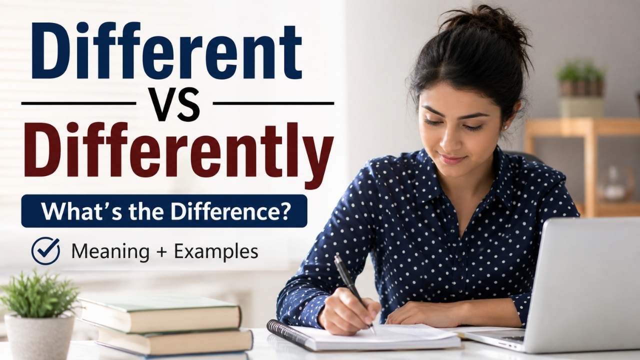 Choosing between different vs differently can be confusing, especially if you're learning English grammar or trying to improve your writing.